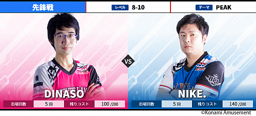 画像ギャラリー No.005のサムネイル画像 / 「BEMANI PRO LEAGUE 2021」,セカンドステージ第1・2試合の対戦カードが公開