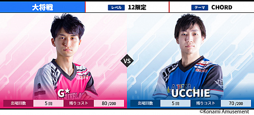 画像ギャラリー No.006のサムネイル画像 / 「BEMANI PRO LEAGUE 2021」,セカンドステージ第1・2試合の対戦カードが公開