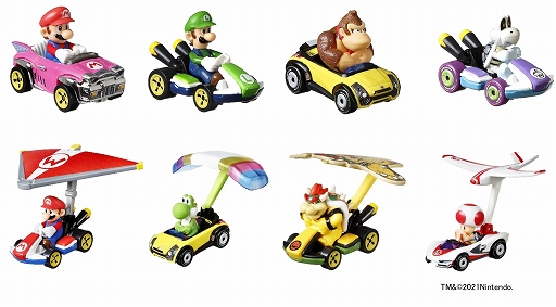 画像ギャラリー No.001のサムネイル画像 / 「マリオカート」シリーズの“ホットウィール”が2月下旬に発売。限定車種やグライダー付きカートも登場