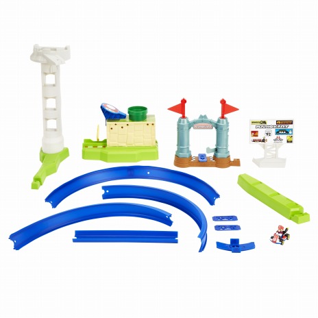 画像ギャラリー No.003のサムネイル画像 / 「マリオカート」のサーキットコースを再現した玩具が5月下旬より順次発売。スーパーキノコボタンなどのギミックを搭載
