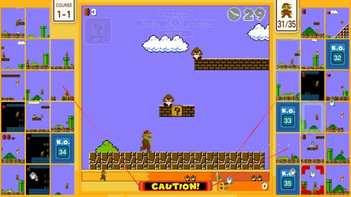 画像ギャラリー No.006のサムネイル画像 / スーパーマリオでバトルロイヤル！　35人のプレイヤーが競い合う「SUPER MARIO BROS. 35」をプレイ