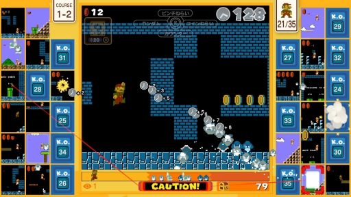 画像ギャラリー No.013のサムネイル画像 / スーパーマリオでバトルロイヤル！　35人のプレイヤーが競い合う「SUPER MARIO BROS. 35」をプレイ