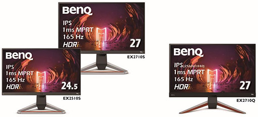 画像ギャラリー No.001のサムネイル画像 / BenQ,165Hz表示対応のゲーマー向け液晶ディスプレイを発売。27型2560×1440ドットモデルなど計3製品を用意