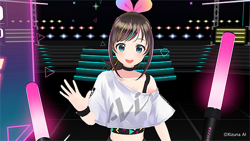 画像ギャラリー No.002のサムネイル画像 / Kizuna AI初のVRリズムゲーム「Kizuna AI - Touch the Beat!」の内容が一部公開。リリース時の収録楽曲も明らかに