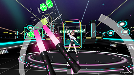 画像ギャラリー No.007のサムネイル画像 / Kizuna AI初のVRリズムゲーム「Kizuna AI - Touch the Beat!」の内容が一部公開。リリース時の収録楽曲も明らかに