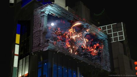 画像ギャラリー No.010のサムネイル画像 / 召喚獣合戦の絵画を用いた「FINAL FANTASY XVI」の巨大デジタルサイネージ広告が東京,大阪,福岡に本日から順次掲出