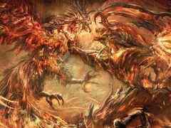召喚獣合戦の絵画を用いた「FINAL FANTASY XVI」の巨大デジタルサイネージ広告が東京，大阪，福岡に本日から順次掲出
