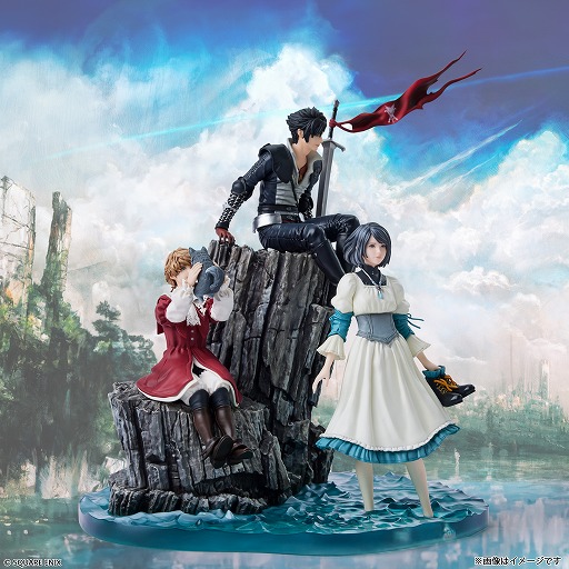画像ギャラリー No.001のサムネイル画像 / 「FFXVI」のイメージアート“望郷”をモチーフにしたフィギュアが登場。クライヴ，ジル，ジョシュアを細部まで立体化，予約受付を開始