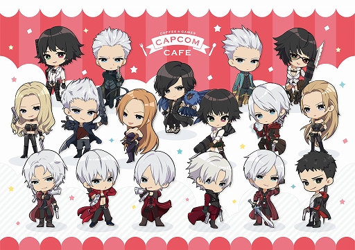画像ギャラリー No.001のサムネイル画像 / カプコンカフェ イオンレイクタウン店,「デビル メイ クライ」シリーズ20周年コラボが開催決定