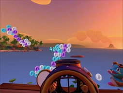 画像ギャラリー No.015のサムネイル画像 / 「パズルボブルVR バケーション・オデッセイ」インプレッション。VR空間で立体的なバブルの塊を次々に割っていく爽快感を味わえる
