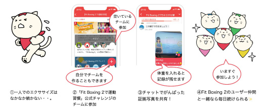 画像ギャラリー No.004のサムネイル画像 / 「Fit Boxing 2 -リズム&エクササイズ-」と習慣化アプリ「みんチャレ」が連携スタート
