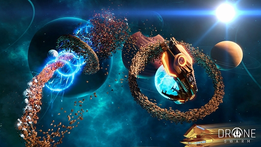 画像ギャラリー No.002のサムネイル画像 / ［TGS 2020］PC向け新作RTS「Drone Swarm」の公式番組をレポート。無数のドローンで壁を築き，敵を討て