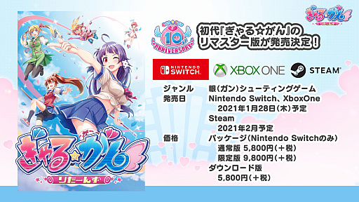 画像ギャラリー No.021のサムネイル画像 / ［TGS 2020］わしゃがなTV出張版で「ぎゃる☆がん りたーんず」のデモ版をプレイ。梶田さんと中村さんによるおっさんトークも炸裂