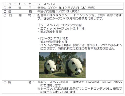 画像ギャラリー No.004のサムネイル画像 / 「真・三國無双8 Empires」,ダウンロードコンテンツ第5弾“追加宮城”が本日配信スタート