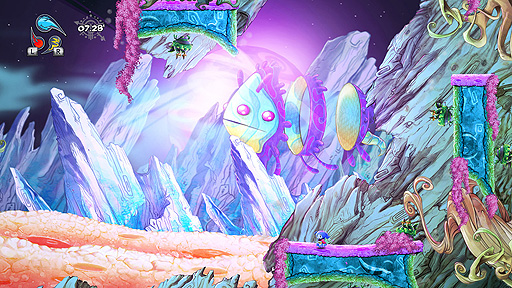 画像ギャラリー No.004のサムネイル画像 / Switch「オクノカ マッドネス -OkunoKA Madness-」の配信が本日スタート。障害物や敵が待ち構える世界を駆け抜け，反射神経の限界に挑む