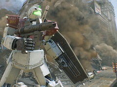 「機動戦士ガンダム 戦場の絆II」試遊レポート＆プロデューサーインタビュー。開放型の新筐体で，MSによる迫力のバトルが展開