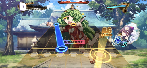 画像ギャラリー No.007のサムネイル画像 / 「東方ダンマクカグラ」先行プレイレポート。楽曲中に弾幕シューティングも楽しめる東方Project公認リズムゲーム
