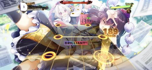 画像ギャラリー No.010のサムネイル画像 / 「東方ダンマクカグラ」先行プレイレポート。楽曲中に弾幕シューティングも楽しめる東方Project公認リズムゲーム