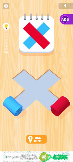 画像ギャラリー No.009のサムネイル画像 / カラーペーパーを見本どおりに敷く。スマホ向けパズル「Color Roll 3D」を紹介する「（ほぼ）日刊スマホゲーム通信」第2423回
