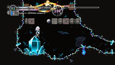 画像ギャラリー No.003のサムネイル画像 / Switch版「Touhou Luna Nights」の配信日が12月17日に決定し，予約受付がスタート。ナイフと時間操作能力を駆使して戦う2D探索型アクション