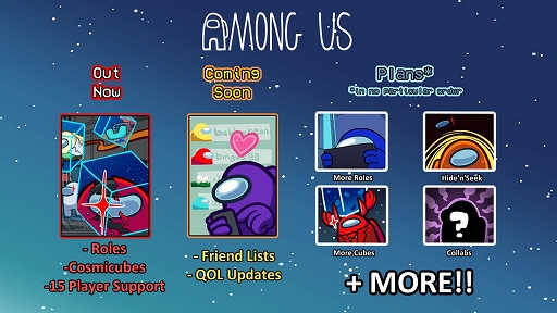 画像ギャラリー No.001のサムネイル画像 / 「Among Us」の2022年ロードマップが公開に。“フレンドリスト”は優先的に実装予定，さらなるロール追加の計画も