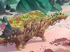 巨大生物の背中で村づくりを楽しめるシミュレーション「The Wandering Village」，正式版を7月17日にリリース