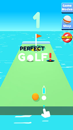 画像ギャラリー No.001のサムネイル画像 / 目指すはホールインワン。「Perfect Golf!」を紹介する「(ほぼ)日刊スマホゲーム通信」第2425回