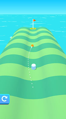 画像ギャラリー No.002のサムネイル画像 / 目指すはホールインワン。「Perfect Golf!」を紹介する「(ほぼ)日刊スマホゲーム通信」第2425回
