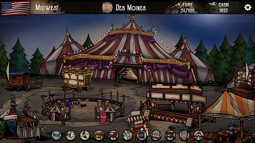 画像ギャラリー No.002のサムネイル画像 / 「The Amazing American Circus」がリリース。デッキを構築して観客を楽しませるサーカス団運営シム