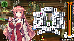 画像ギャラリー No.006のサムネイル画像 / 麻雀ソリティア「Pretty Girls Mahjong Solitaire [GREEN]」がSteamで本日リリース。プリミナ，スミレなど新たに5人の美少女が登場