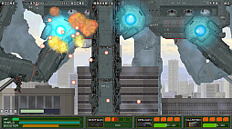 画像ギャラリー No.004のサムネイル画像 / 「MECHBLAZE」が11月7日に配信。近代兵器とスーパーメカが入り乱れて戦う横スクロールアクション