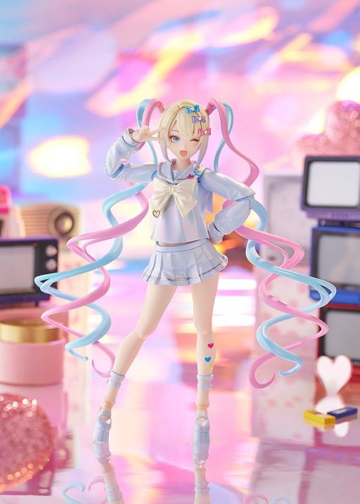 画像ギャラリー No.001のサムネイル画像 / 「NEEDY GIRL OVERDOSE」のフィギュア「figma 超絶最かわてんしちゃん」が2026年4月に発売。オプションパーツとして「ぴえん猫」が付く