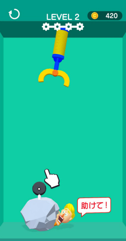 画像ギャラリー No.004のサムネイル画像 / 急患をギミックで救助。スマホ向けパズル「レスキューマシーン!」を紹介する「(ほぼ)日刊スマホゲーム通信」第2445回