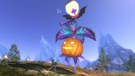 画像ギャラリー No.002のサムネイル画像 / 「ETERNAL」,ハロウィンイベント“巨大生物掃討作戦”にフィールドボス「オレンジカボチャ」が登場