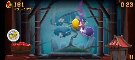 画像ギャラリー No.006のサムネイル画像 / フルーツをすばやく斬るスマホ向けアクションゲーム「Fruit Ninja 2」を紹介する「(ほぼ)日刊スマホゲーム通信」第2455回