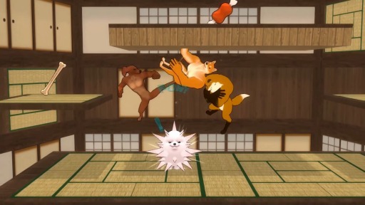 画像ギャラリー No.002のサムネイル画像 / 「Fight of Animals:Arena」に新ファイター“カンフーダックスフンド”が参戦。クリスマスコスチュームを追加