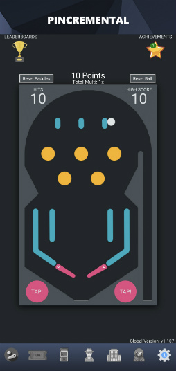 画像ギャラリー No.001のサムネイル画像 / 終わりなき暇つぶし。スマホ向けピンボール「Pincremental」を紹介する「(ほぼ)日刊スマホゲーム通信」第2456回