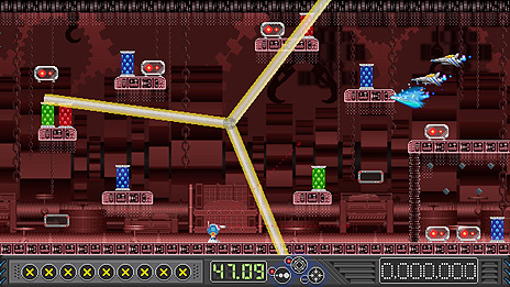 画像ギャラリー No.009のサムネイル画像 / Switch版「ツクールシリーズ ステオス」が本日リリース。“アクションゲームツクールMV”で制作された，横スクロールSTG“風”ACT