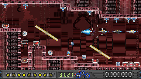 画像ギャラリー No.010のサムネイル画像 / Switch版「ツクールシリーズ ステオス」が本日リリース。“アクションゲームツクールMV”で制作された，横スクロールSTG“風”ACT