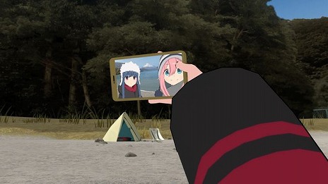 画像ギャラリー No.002のサムネイル画像 / 「ゆるキャン△ VIRTUAL CAMP」の本栖湖編,麓キャンプ場編が2021年に発売。リンやなでしこと一緒にVRキャンプを楽しめる