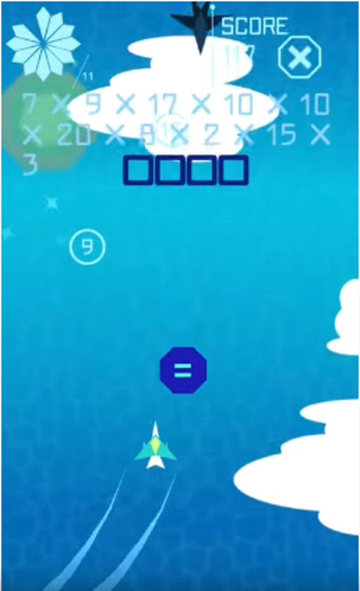 画像ギャラリー No.001のサムネイル画像 / 演算アクションゲーム 「スカイトップ」がApp StoreとGoogle Playで配信中