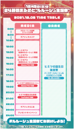 画像ギャラリー No.007のサムネイル画像 / 「コードギアス Genesic Re;CODE」“24時間まるごとルルーシュ生誕祭”の詳細が公開