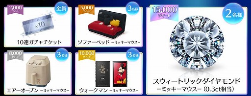 画像ギャラリー No.002のサムネイル画像 / 「ディズニー ミュージックパレード」,特別なダイヤモンドが当たるTwitterキャンペーンを実施