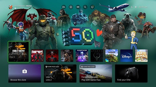 画像ギャラリー No.002のサムネイル画像 / Microsoftは本日創業50周年。長い歴史をともに歩んだXboxでは，50周年記念のダイナミック背景やバッジなどを配信中