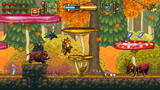 画像ギャラリー No.002のサムネイル画像 / Switch「キセツのキツネ」,2020年12月24日に発売。RPGとシューティング要素が融合したアクションゲーム