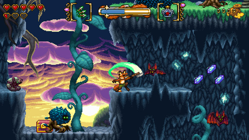 画像ギャラリー No.003のサムネイル画像 / Switch「キセツのキツネ」,2020年12月24日に発売。RPGとシューティング要素が融合したアクションゲーム