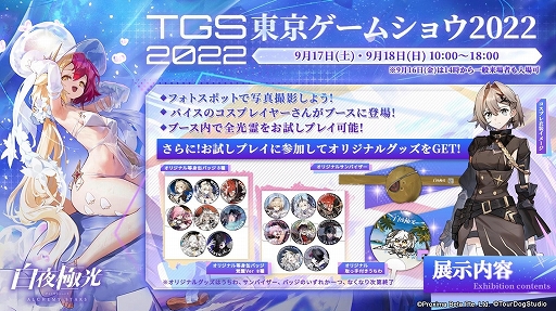 画像ギャラリー No.004のサムネイル画像 / 「白夜極光」,TGS2022ブースレポートを公開