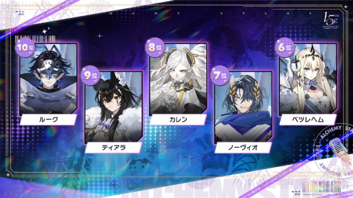 画像ギャラリー No.018のサムネイル画像 / 「白夜極光」1.5周年放送を総まとめ。フェラール,アズール,ヴィック,ヒイロ,エルシー,ゴルディがバンドを結成?