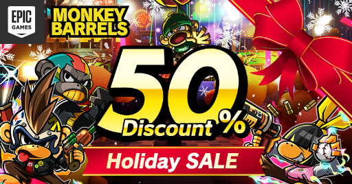 画像ギャラリー No.001のサムネイル画像 / PC版「MONKEY BARRELS」が，EPIC GAMES STOREで50％オフ