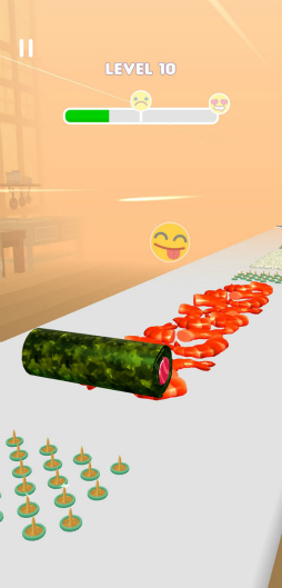 画像ギャラリー No.005のサムネイル画像 / ジャパニーズお刺身を一丁。スマホ向けアクション「Sushi Roll 3D」を紹介する「(ほぼ)日刊スマホゲーム通信」第2492回